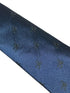 navy blue tie with poisonous scorpion embroidered design